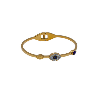 Premium Gold Tone Stainless Steel Hinge Bracelet