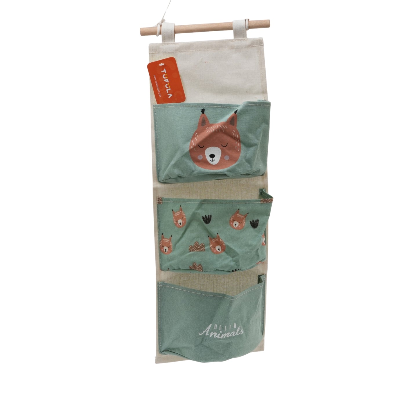Pocket animal  print door wall closet hanging storage organizer