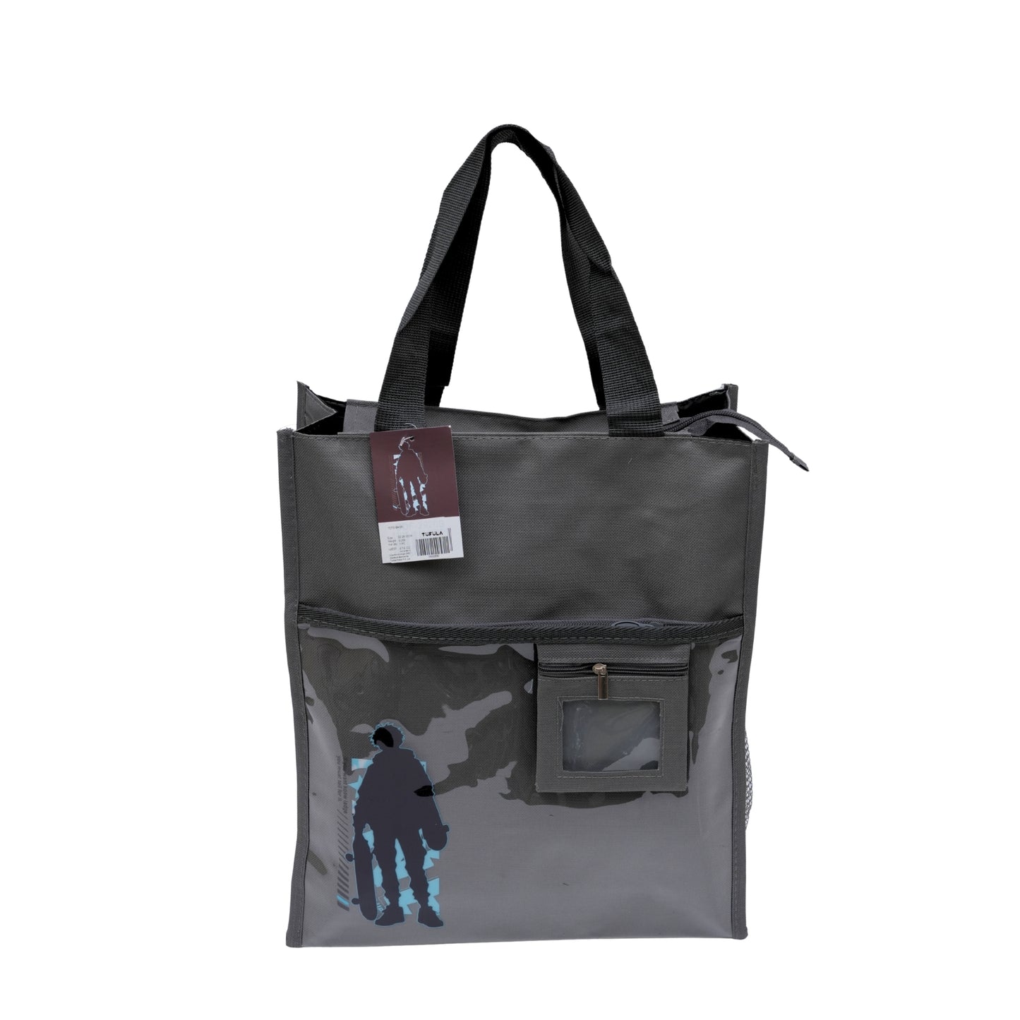 Grey unisex aesthetic tote bag