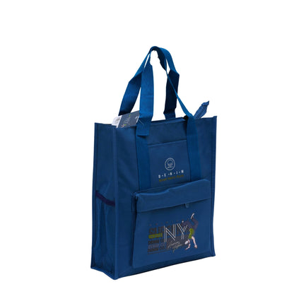 Blue aesthetic tote bag unisex style