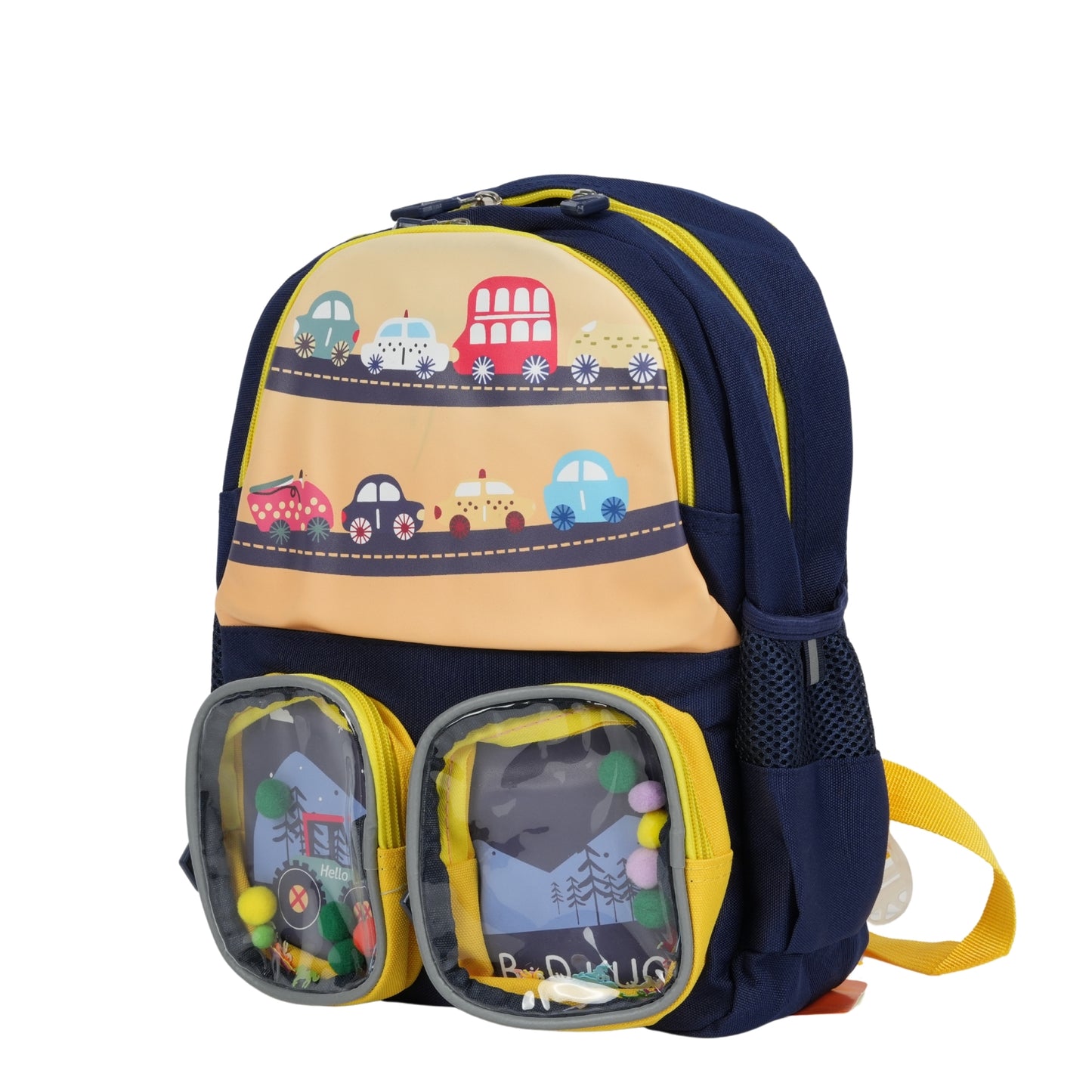 Yellow & Black Combination School Bag for Kids