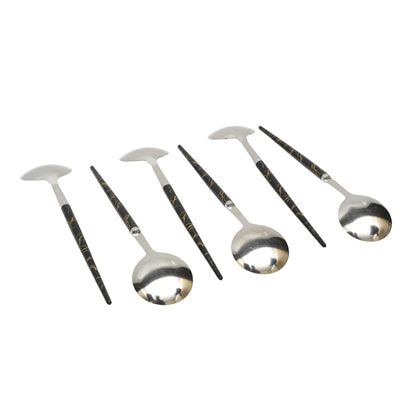 Modern & Luxury Spoon With Resin Work (Pack of 6)