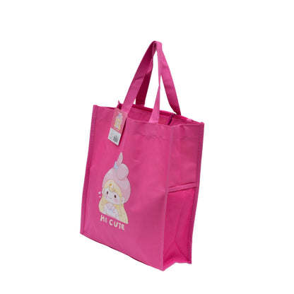 Pink cute & aesthetic tote bag for girls