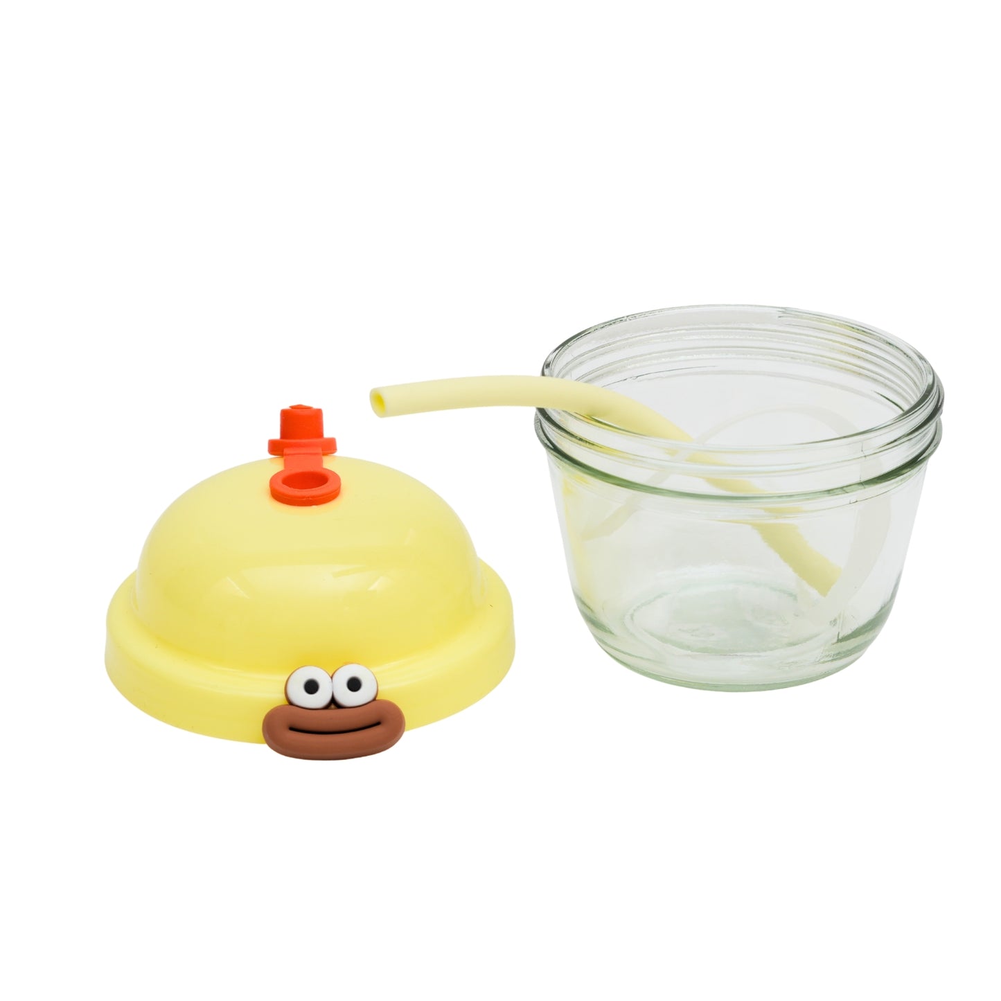 Small cute bottle with straw