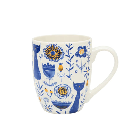 Light Color Blue Pottery Ceramic Mug