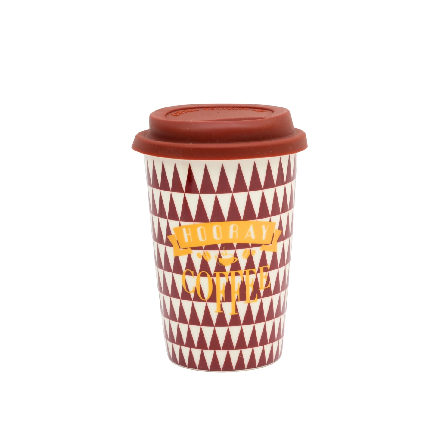 Kookee Ceramic Coffee & Tea Tall Tumbler with Silicone Lid