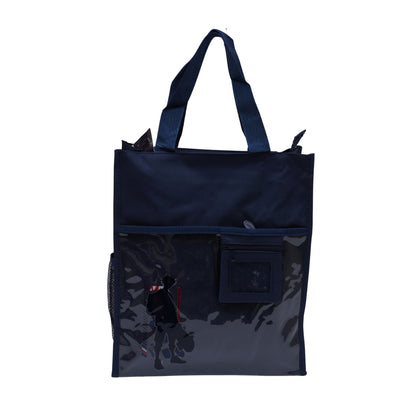 Navy blue unisex aesthetic tote bag for girls