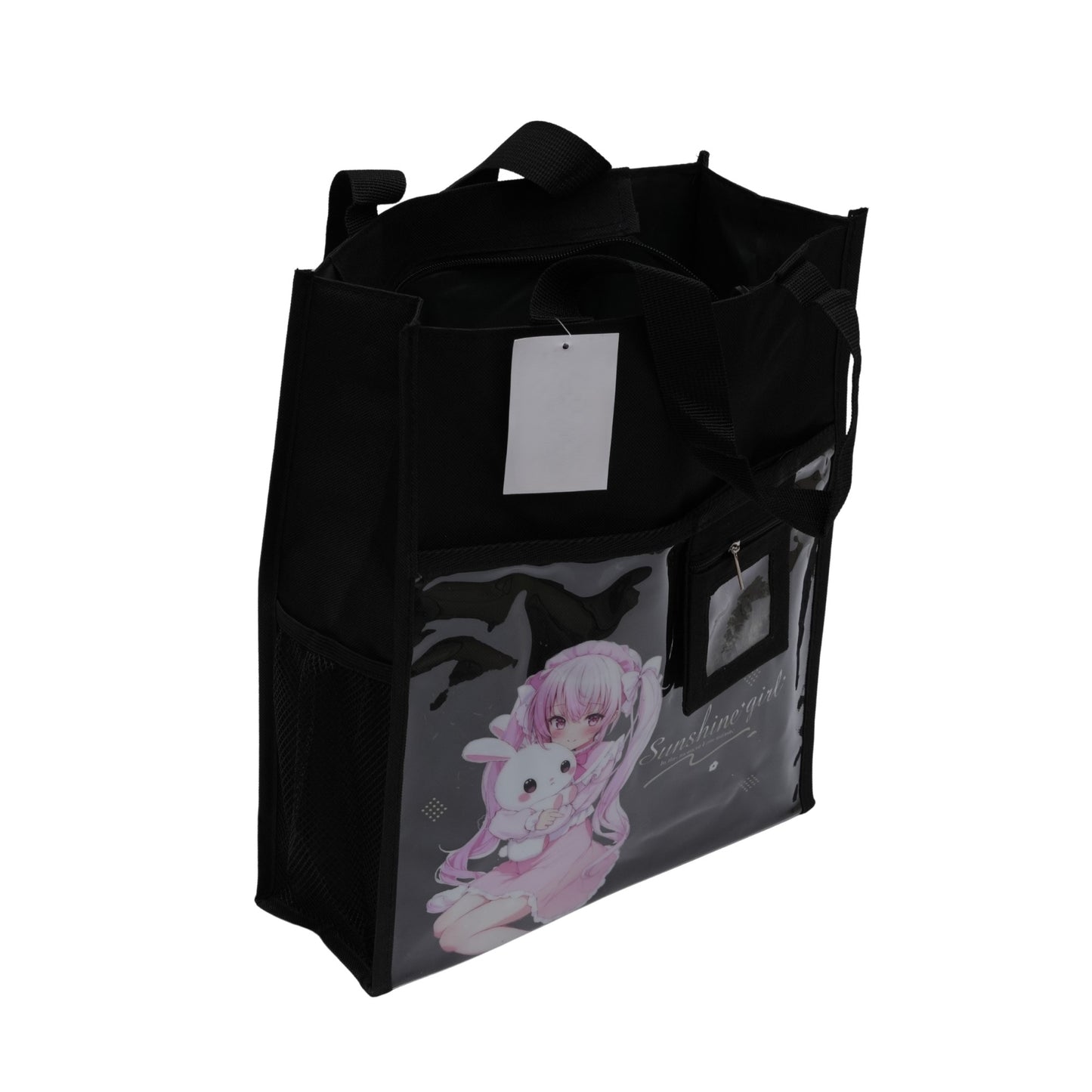 Black cute & aesthetic tote bag for girls