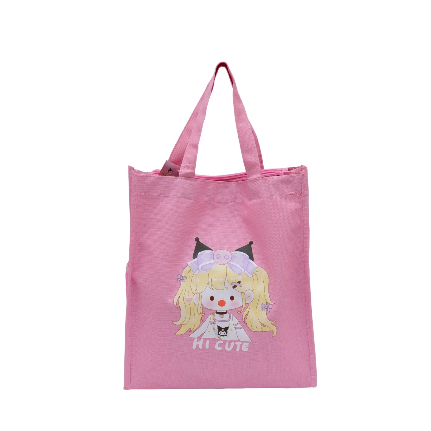 Pink cute & aesthetic tote bag for girls