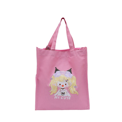 Pink cute & aesthetic tote bag for girls