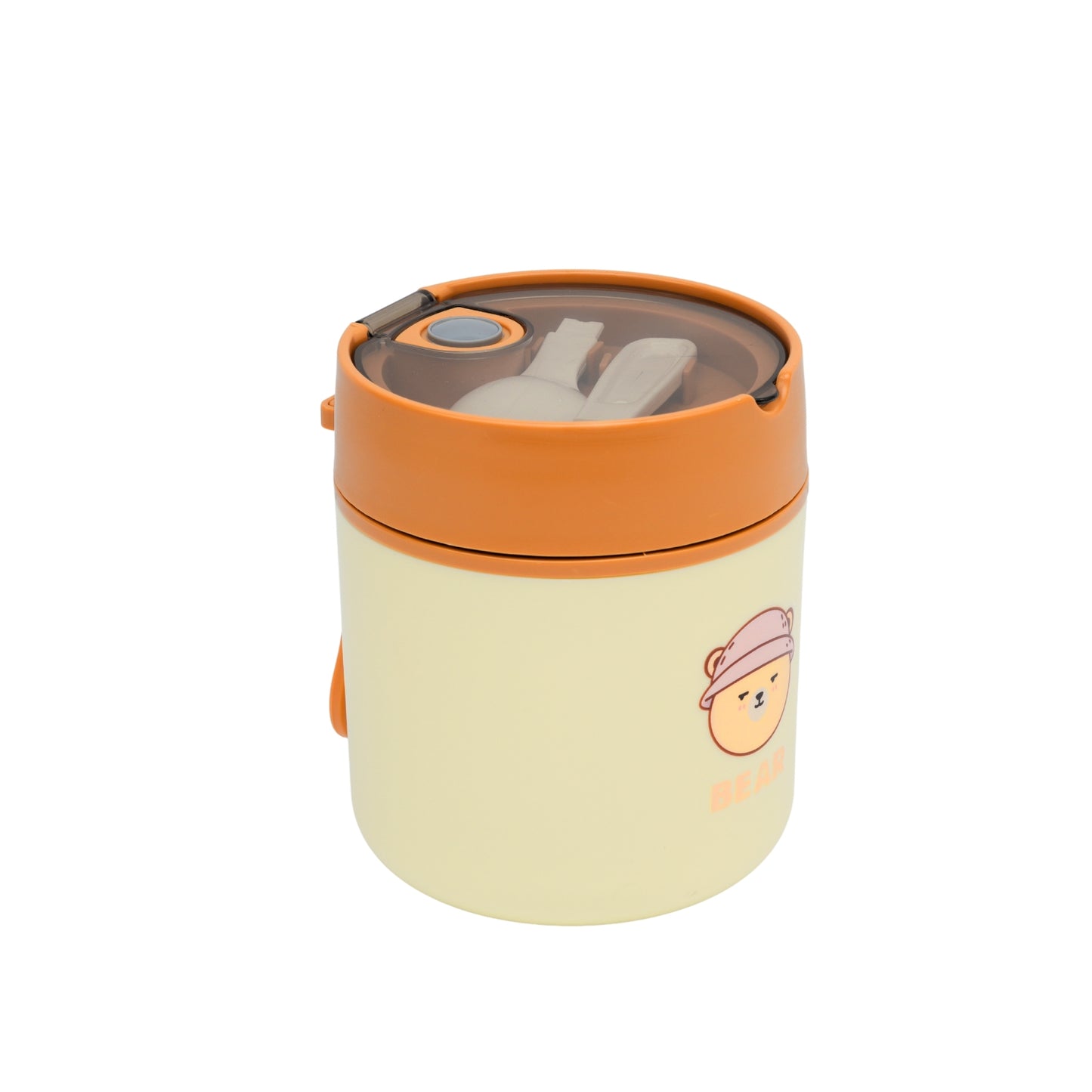 Beige & Brown Combination Soup Cup For Kids