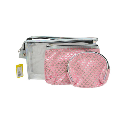 Multi-purpose Travel Cosmetic / Toiletry Pouch - Set of 3