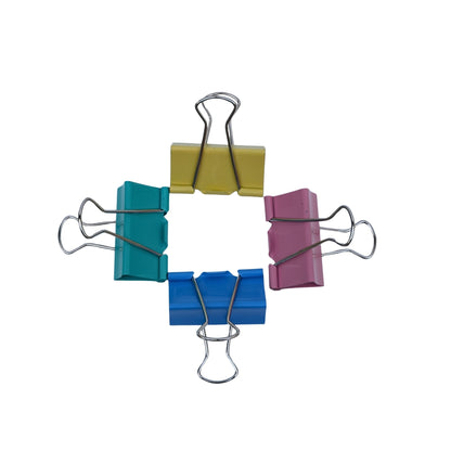 Colored binder clips