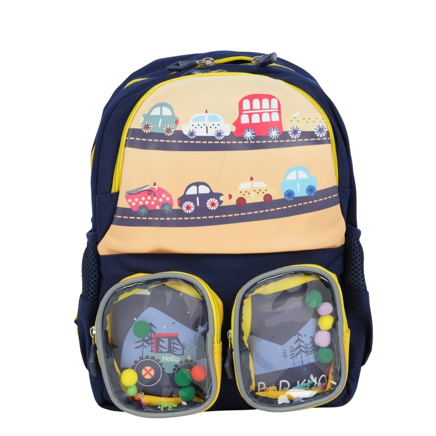 Yellow & Black Combination School Bag for Kids