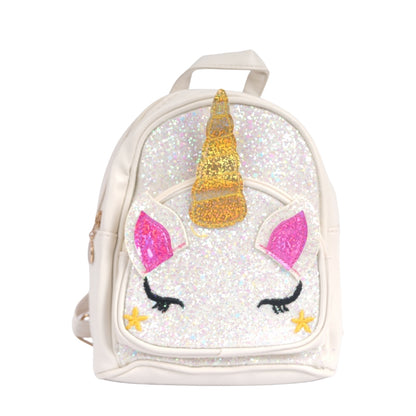 Unicorn Crown Sequin School Backpack for Kids | Glittery Lightweight Bag for Girls