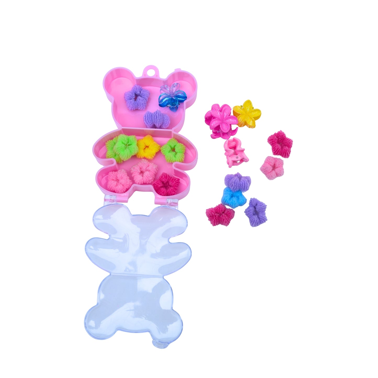 Flower claw clip & Rubber band set