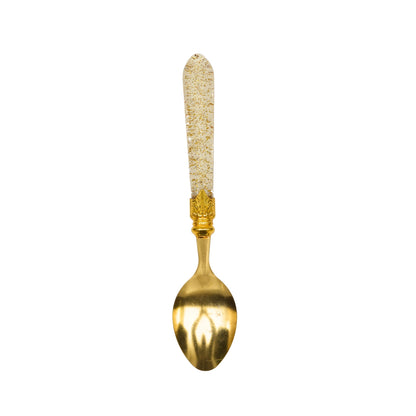 Premium Golden Diamond Cut Spoon Set (Pack of 6)