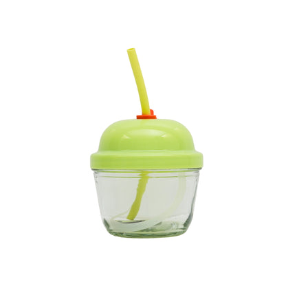 Small cute bottle with straw