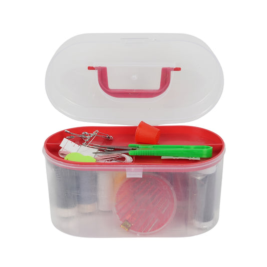 Portable Sewing Kit Box – Multi-Color Threads & Tools Set