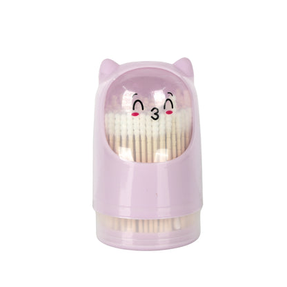 Cotton swabs with organizer