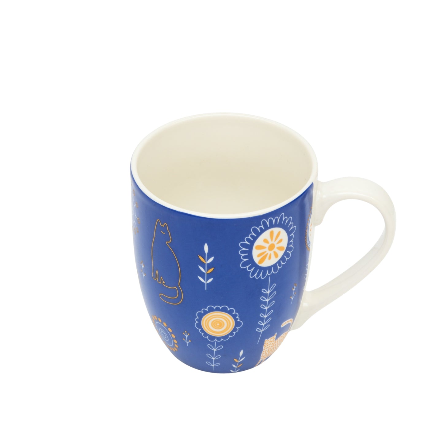 Light Color Blue Pottery Ceramic Mug