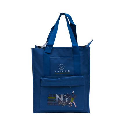 Blue aesthetic tote bag unisex style