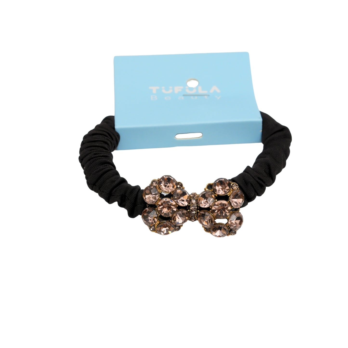 Mini Elastic Hair Ties - Coffee & Cream Collection ( Pack of 4)