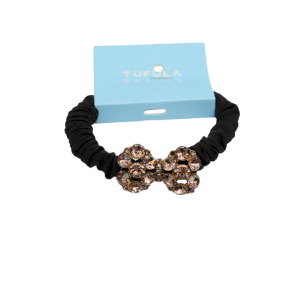Mini Elastic Hair Ties - Coffee & Cream Collection ( Pack of 4)