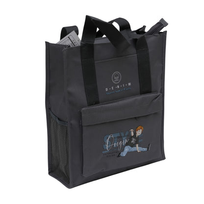 Grey aesthetic tote bag unisex style