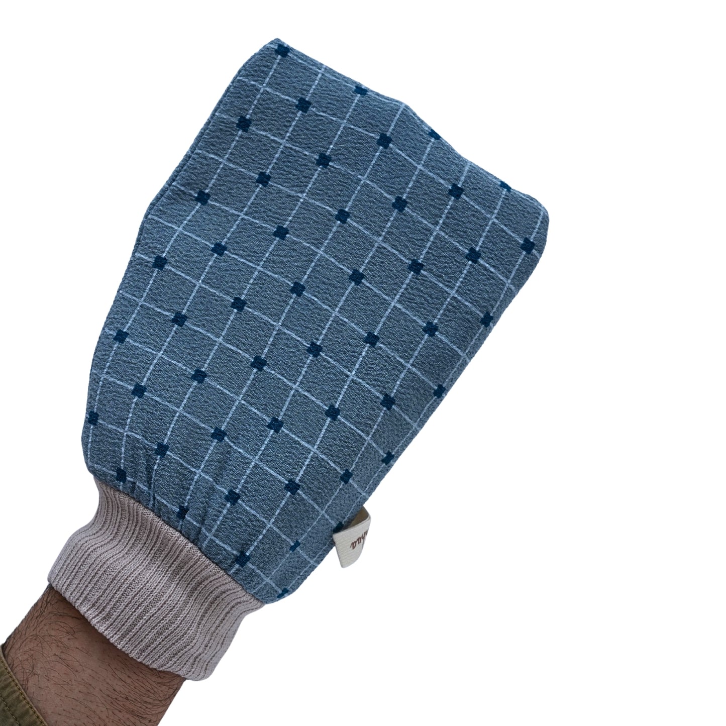 Soft body scrub bath gloves