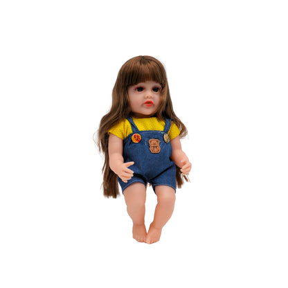 Cute doll with blue dress