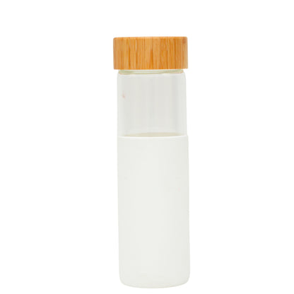 Borosilicate glass bottle with different silicon sleeve