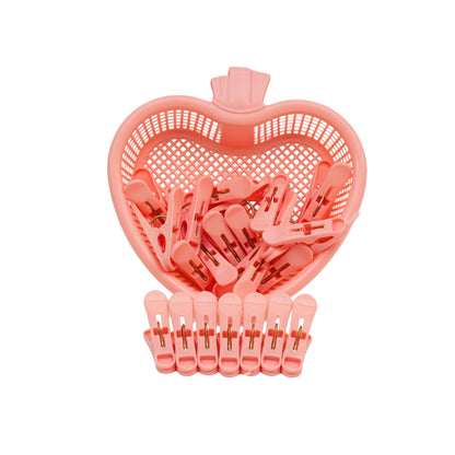 Heart basket cloth clips
