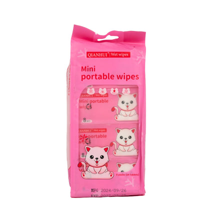 Mini portable wipes