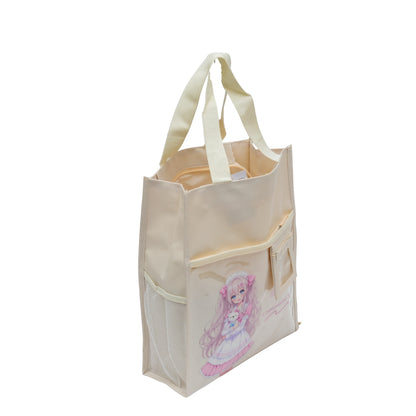 Off White aesthetic tote bag for girls