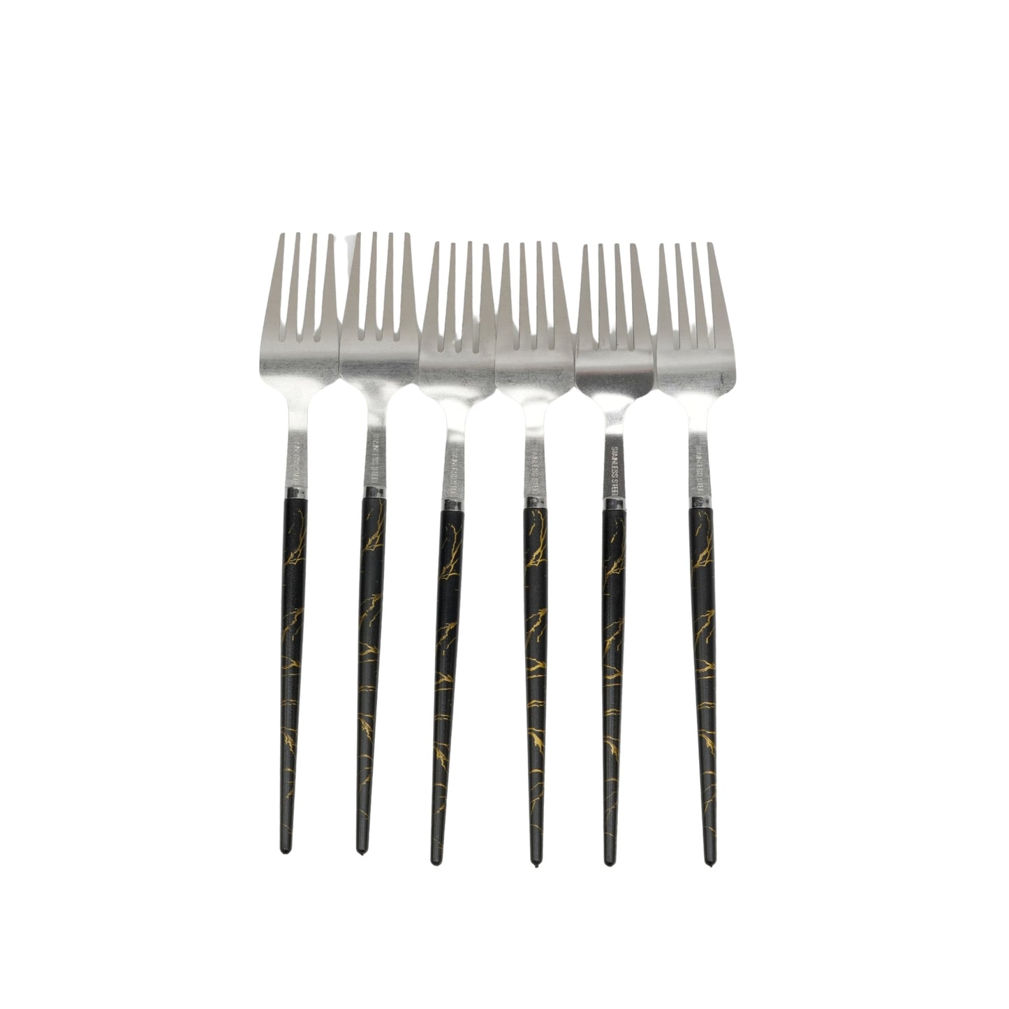 Marble Stainless Steel Dinner Fork Set