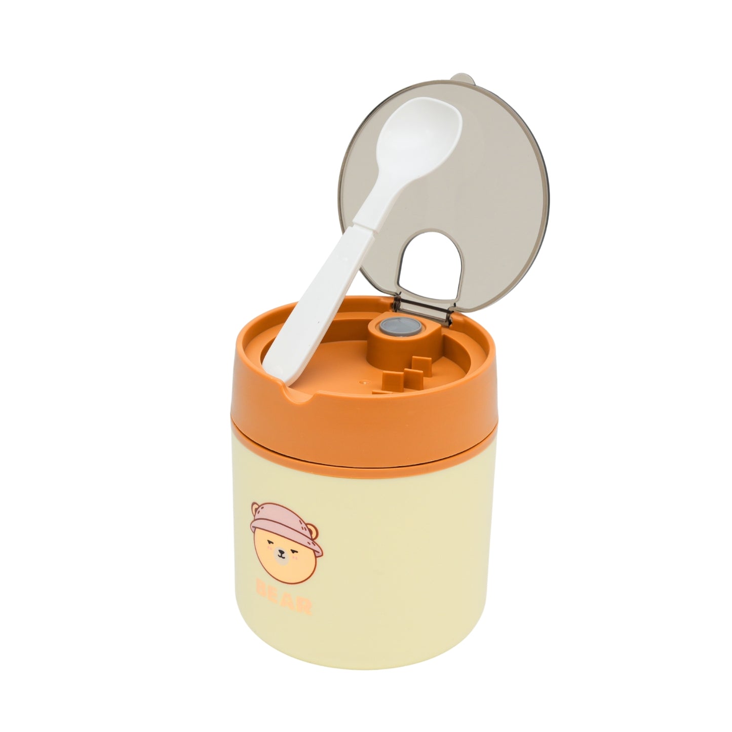 Beige & Brown Combination Soup Cup For Kids