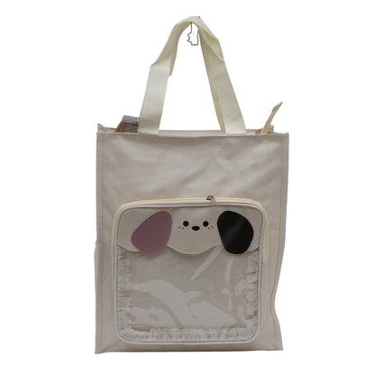 Dog Printed Casual Tote Bag