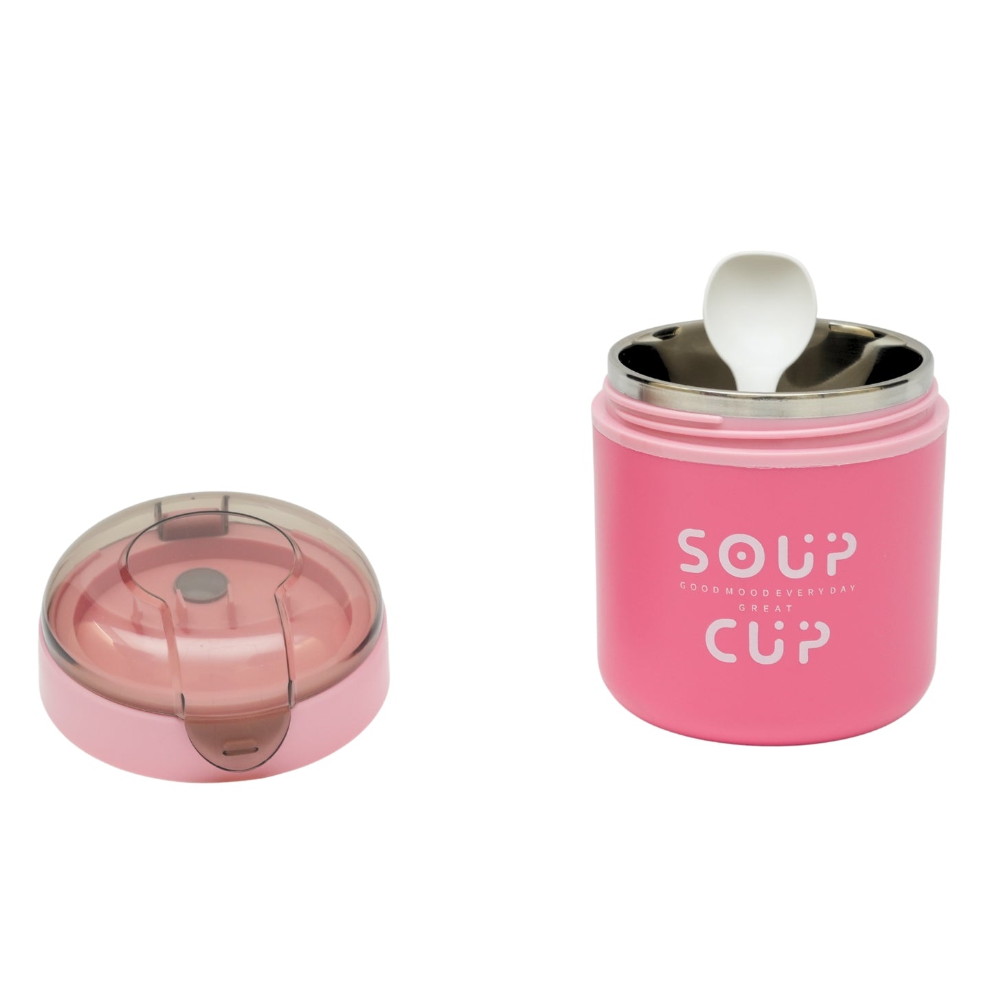 Insulated soup cup stainless steel soup cup with spoon