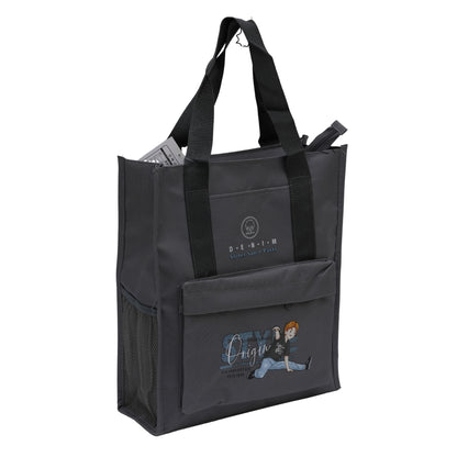 Grey aesthetic tote bag unisex style