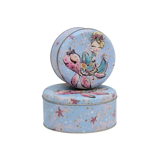 Sea Life Nesting Cookie Tin Set (2)