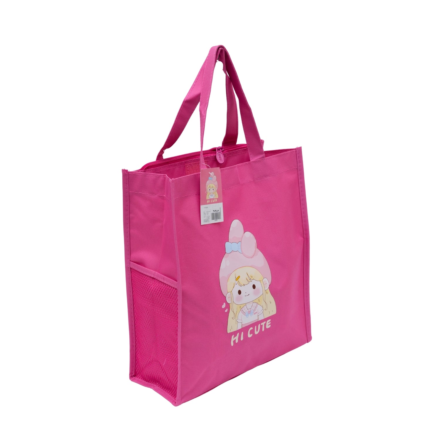 Pink cute & aesthetic tote bag for girls