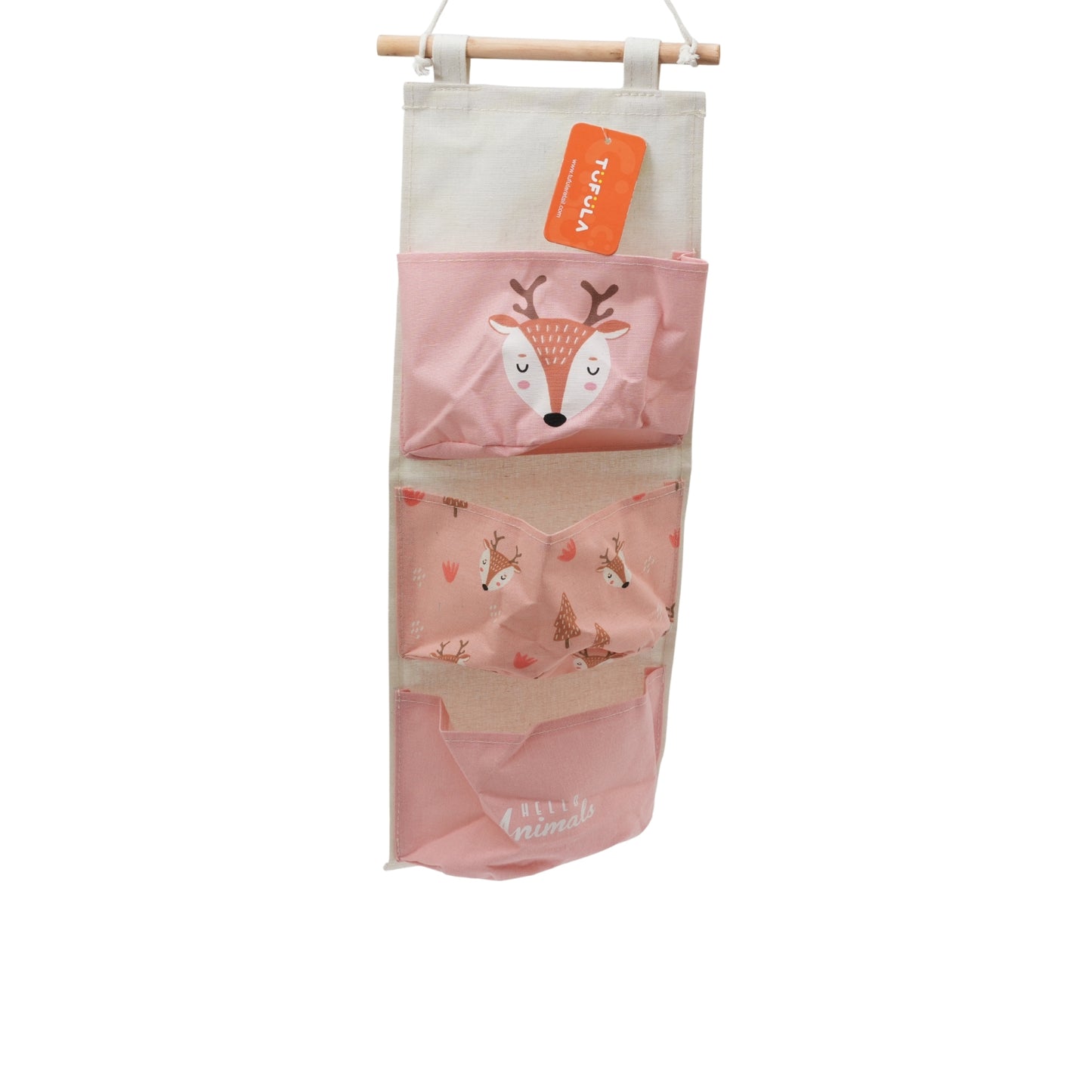 Pocket animal  print door wall closet hanging storage organizer