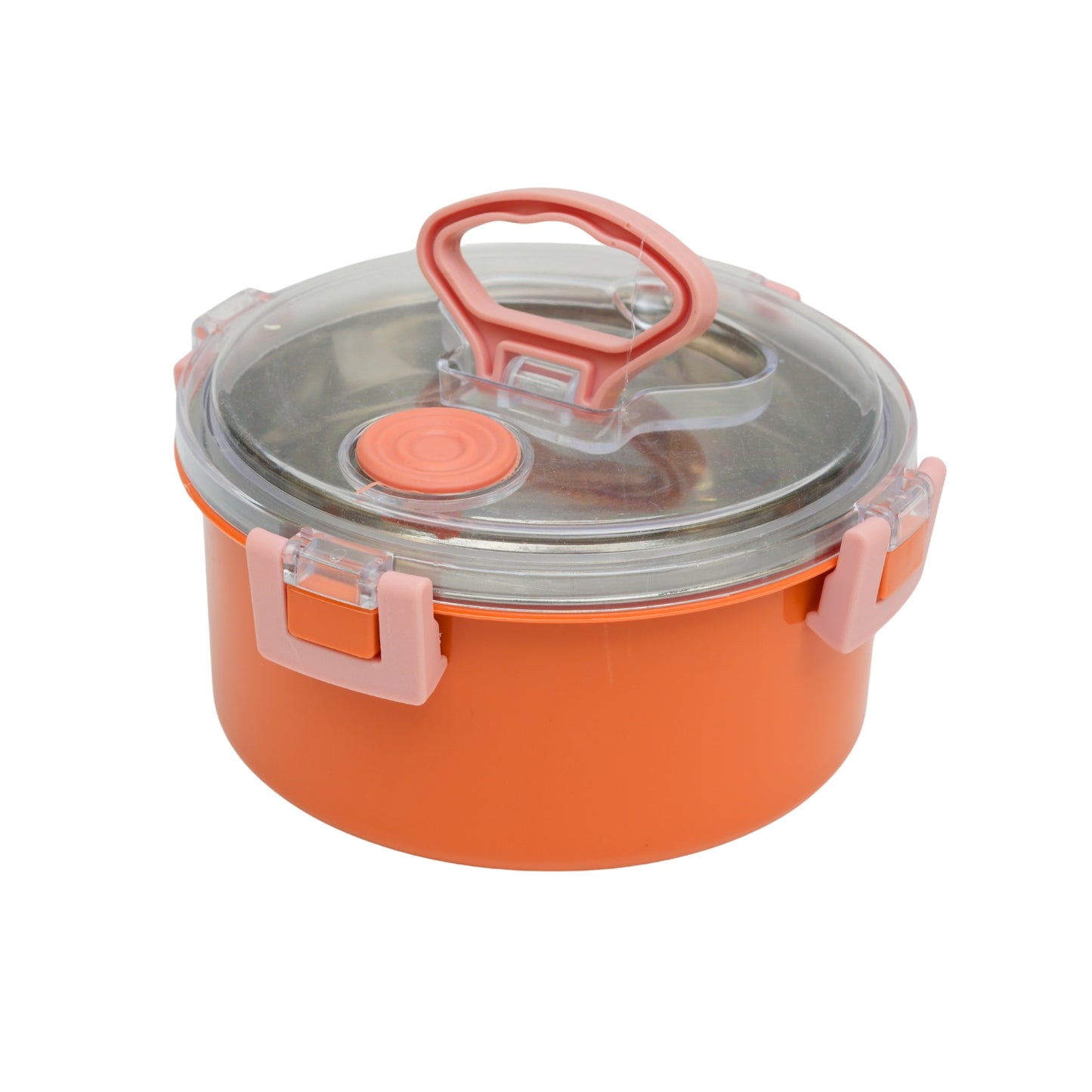 Circular air tight lunch box