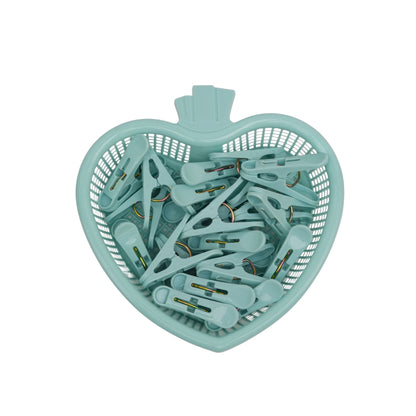 Heart basket cloth clips