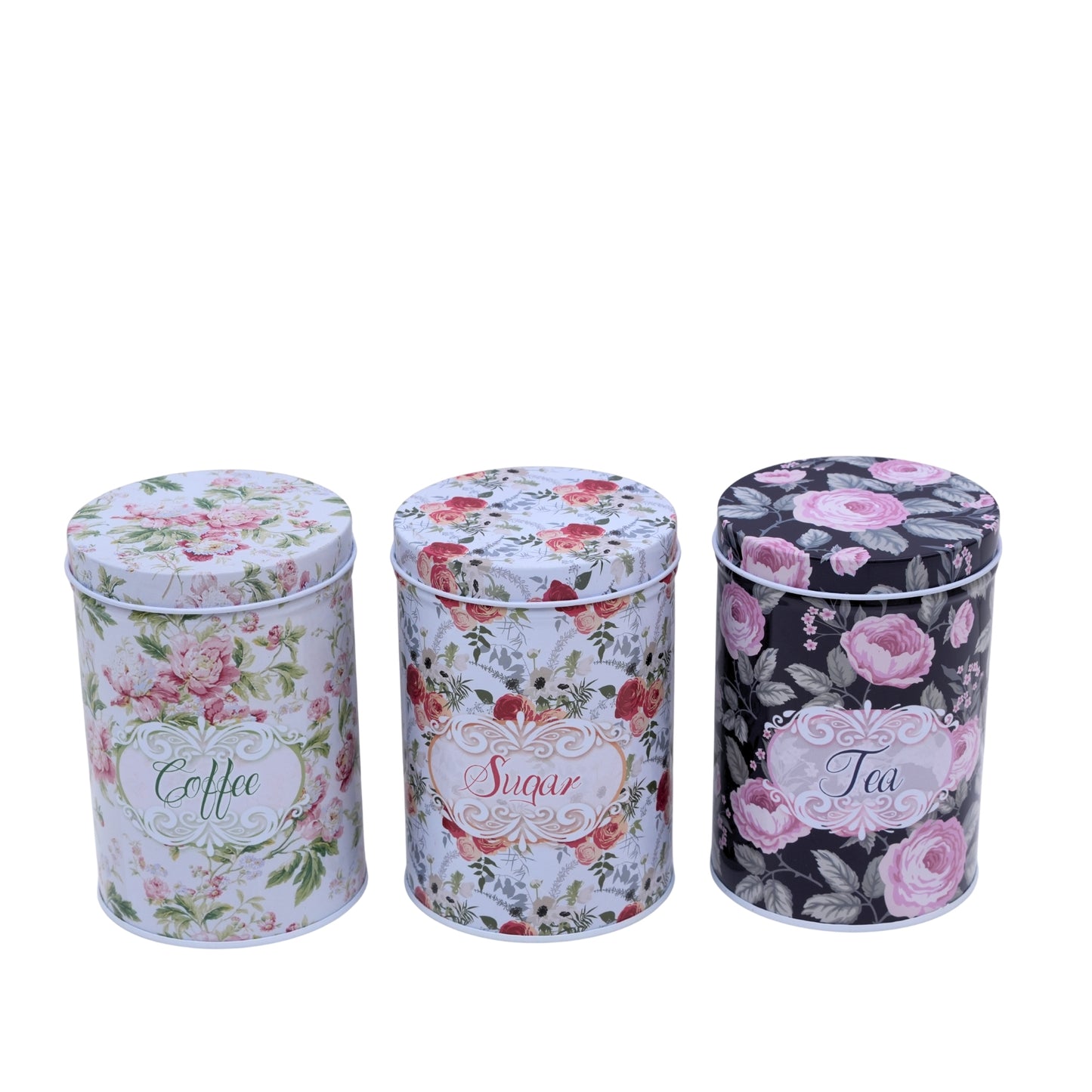 Floral tin set