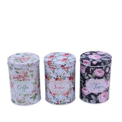 Floral tin set