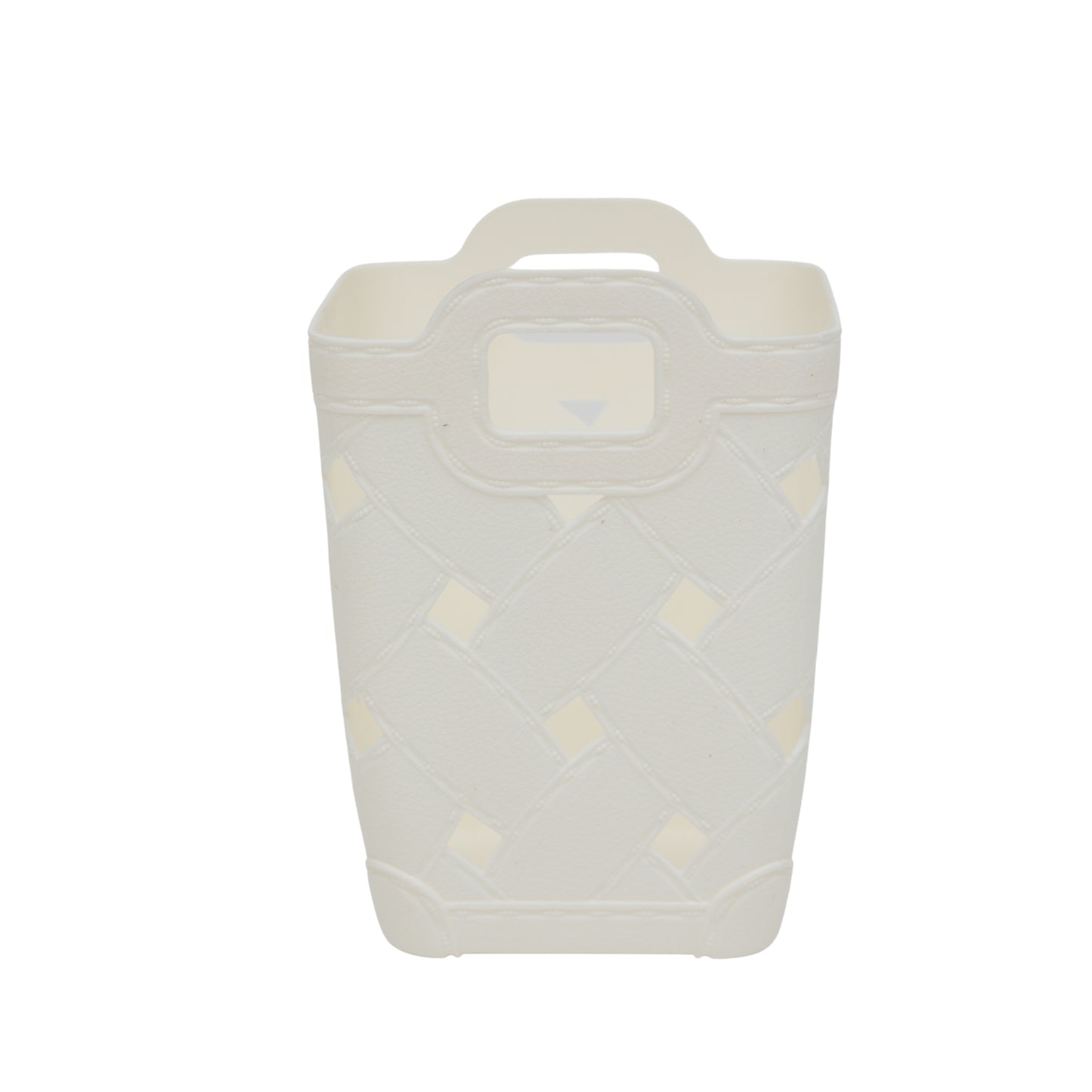 Plastic storage basket