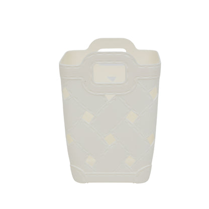 Plastic storage basket