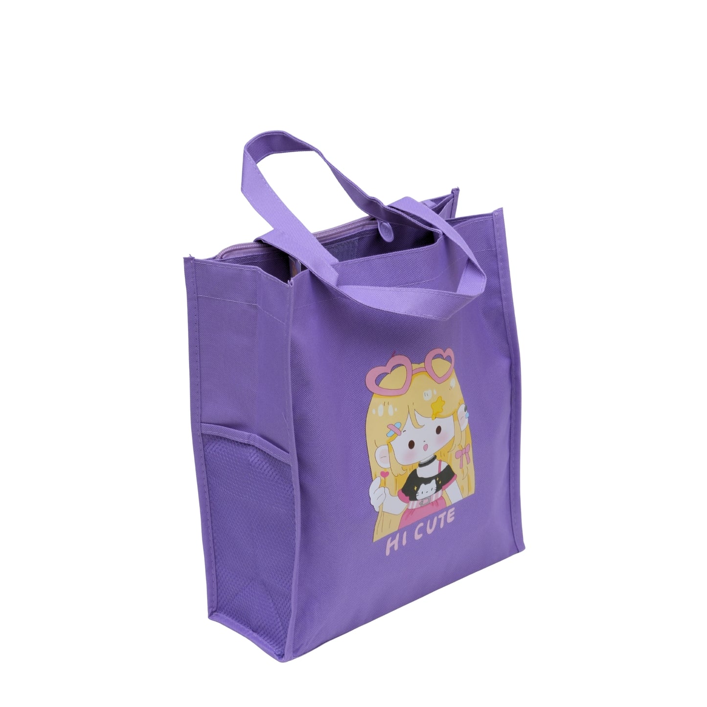 Purple aesthetic tote bag for girls